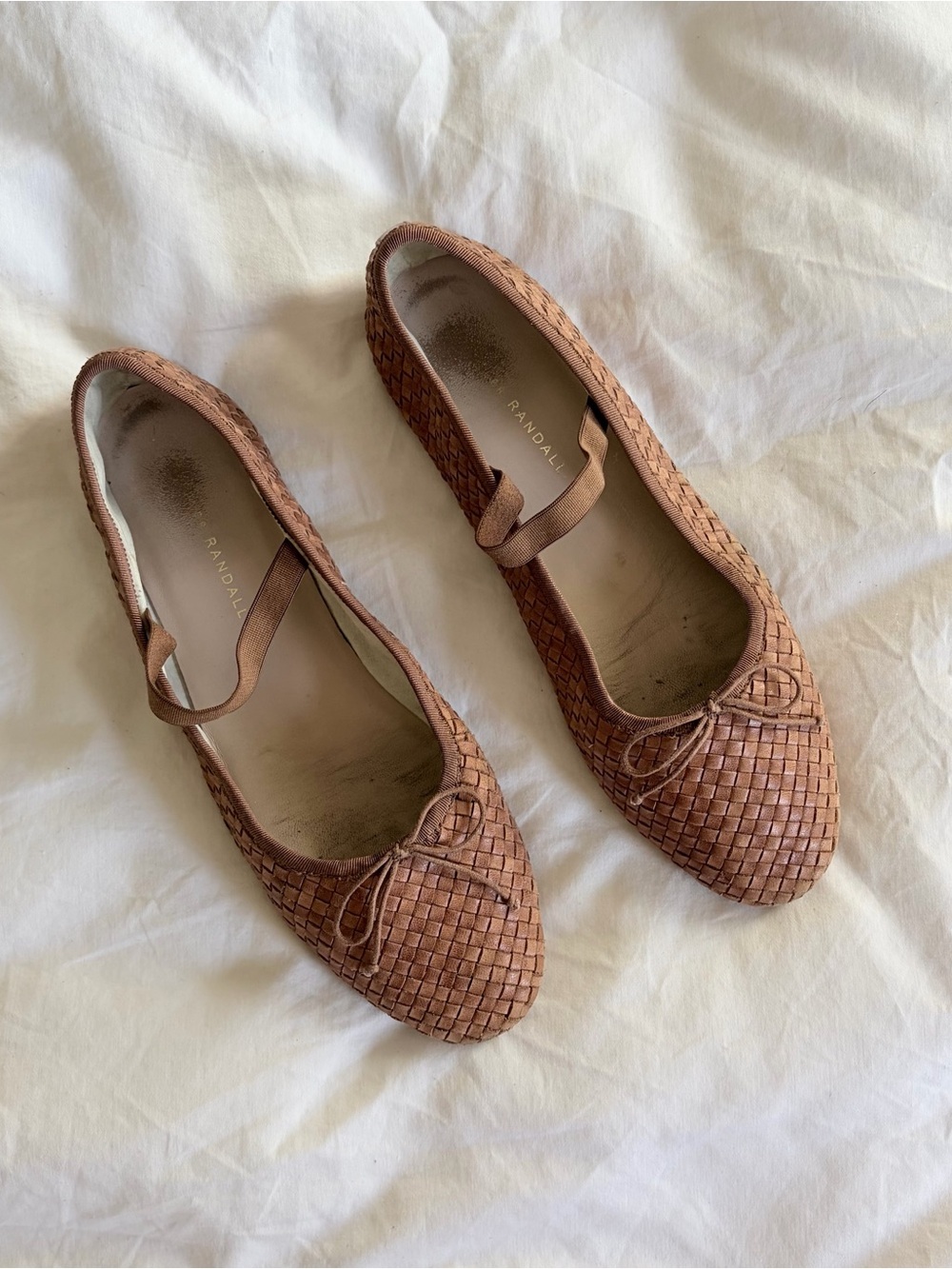 Loeffler Randall // Leonie Honey Woven Ballet Flat